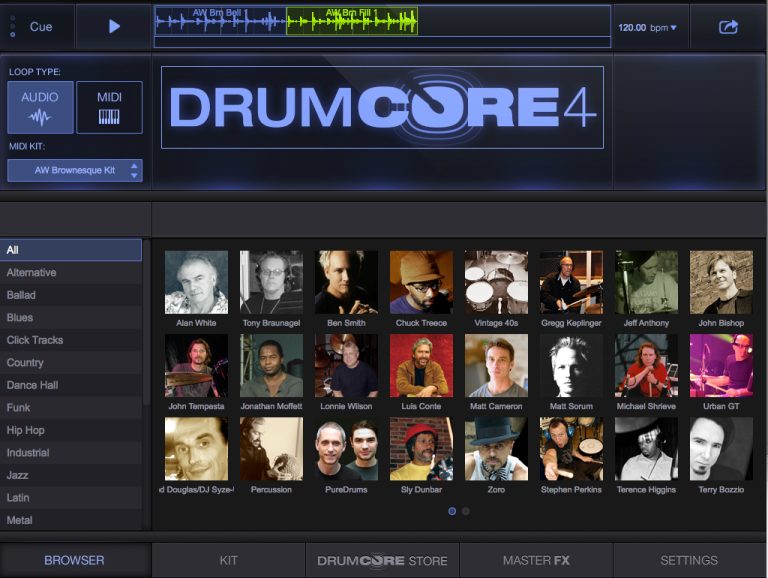 DrumCore 4 Plug In Screenshot