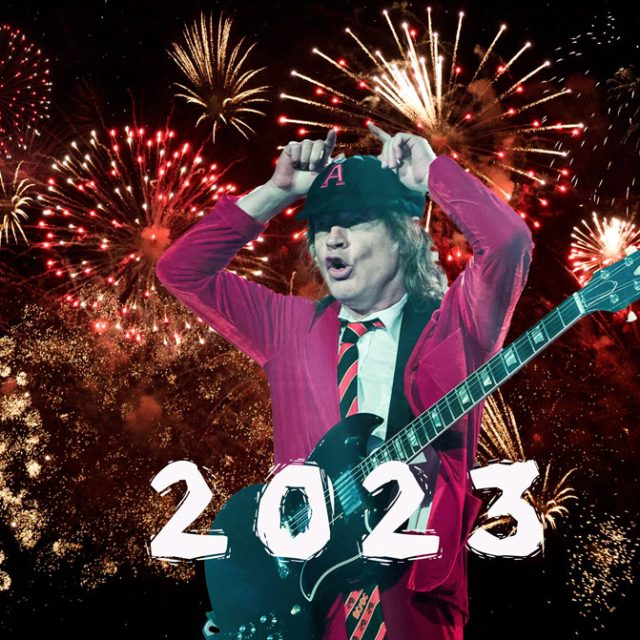 Angus Young an Silvester